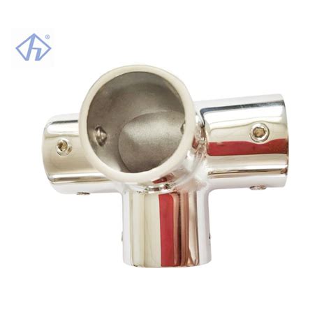 Way Tee Fitting Yacht Handrail Four Way Elbow Pipe Fitting Marine