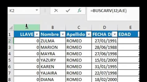 Como Traer Informacion De Una Tabla De Excel A Otra Youtube