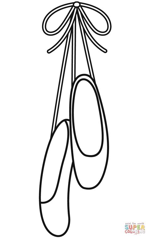 Ballet Shoes Coloring Page Free Printable Coloring Pages