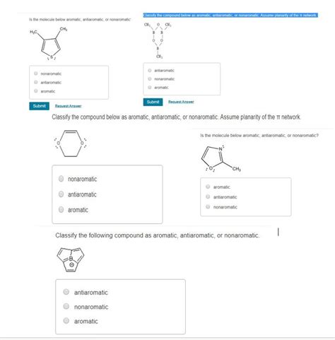 Solved Classify The Compound Below As Aromatic Antaromatic