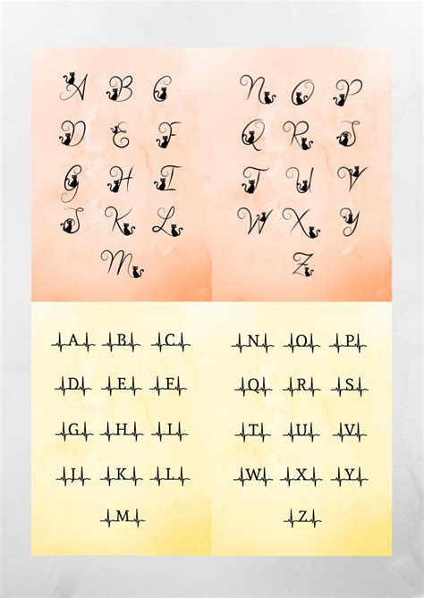 Letter Svg Initial Svg Alphabet Svg Bundle Monogram Svg Etsy
