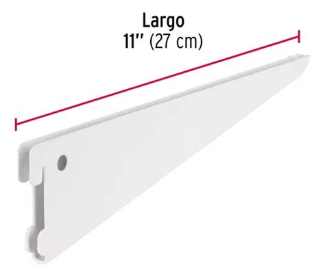 Ménsulas De Acero 11 4pzas soportes Para Repisa 1m 2 Pzas en venta en