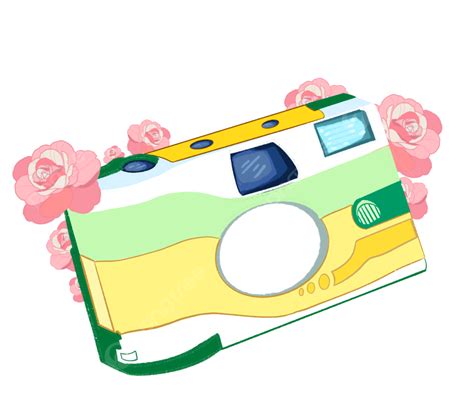 Camera With Flowers Clipart Png Images Camera Flowers Camera Flowers