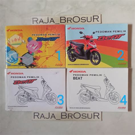 Jual Buku Pedoman Pemilik Manual Book Honda Beat Karburator Karbu Kvy