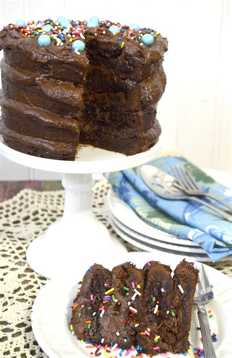 Naked Brownie Cake For National Brownie Day Pink Cake Plate