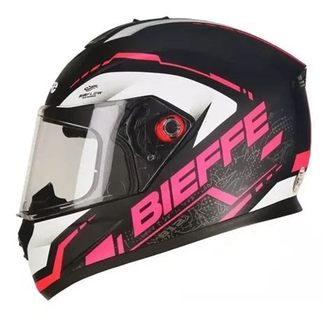 Capacete Fechado Bieffe B12 Naked Azul E Vermelho Brilhante