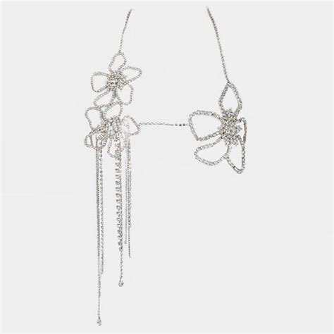 Hollow Flower Chest Bikini Body Chain