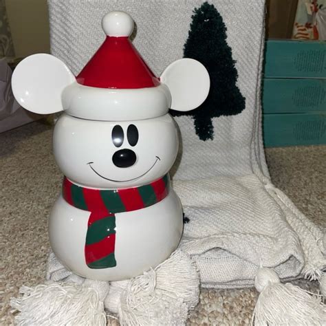 Disney Kitchen Disney Mickey Snowman Cookie Jar Poshmark