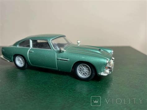 1 43 Aston Martin Db4 Gt Coupe Series Ii 1960 Diecast Car Sage Green Scale Model Violity