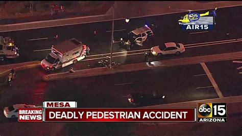 Deadly Car Vs Pedestrian Crash In Mesa Youtube