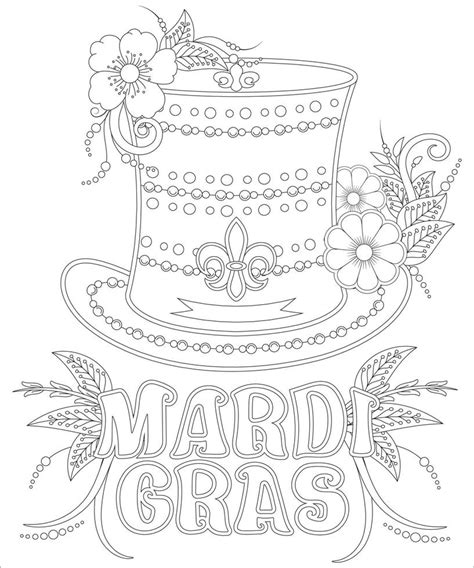 Mardi Gras Coloring Pages Free Printable