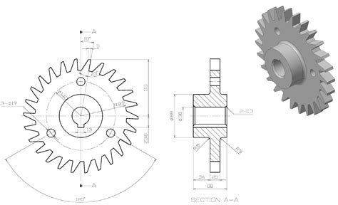 Drwaing For Practice In SolidWorks Solidworks Tutorial Mechanical