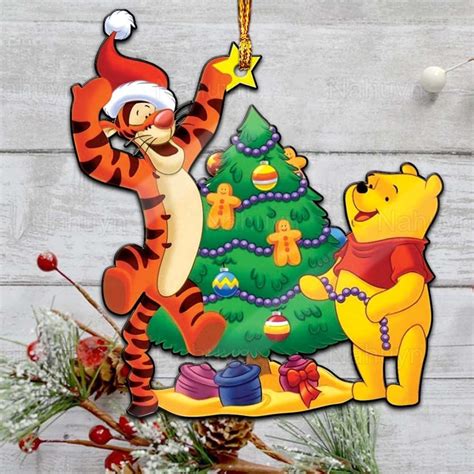 Christmas Pooh Ornament Pooh Tigger Ornament Winnie the Pooh - Etsy