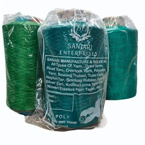 Green Dyed Polyester Texturised 300 NIM F 72 Yarn For Sewing At Rs