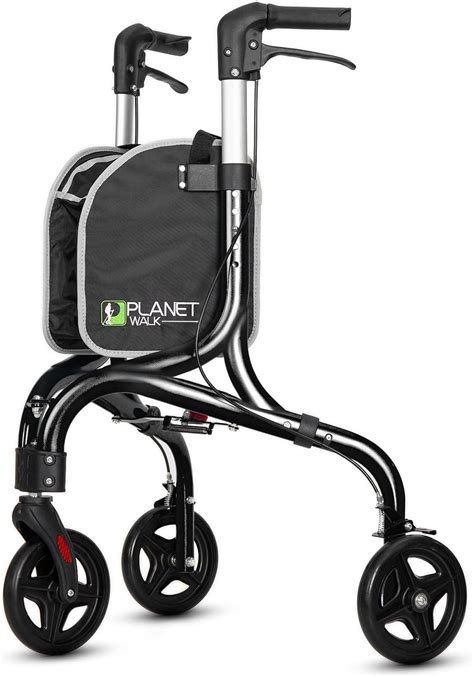 Premium Foldable 3 Wheel Rollator Walker For Seniors Lightweight