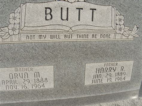 Orva May Garrison Butt Memorial Find A Grave