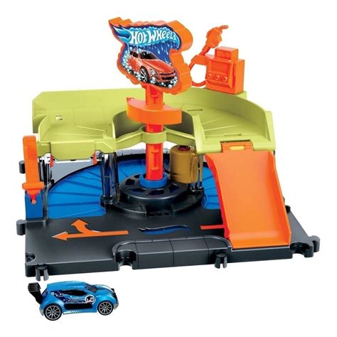 Pista Hot Wheels City Esta O De Lavagem Expressa Mattel Frete Gr Tis