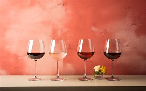 Premium Ai Image Flatlay Of Red Rose And White Wine In Glasses