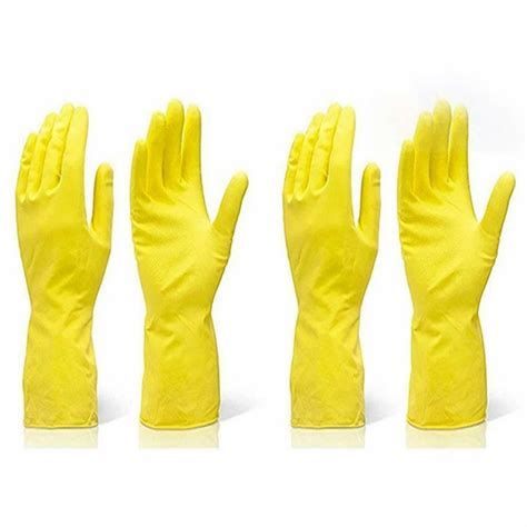 Latex Flock Lined Industrial Rubber Gloves For Electrical Protection