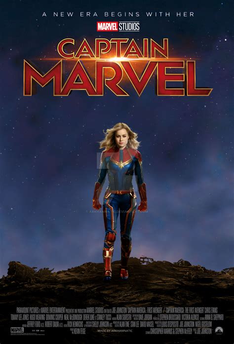 Captain Marvel movie poster by ArkhamNatic on DeviantArt