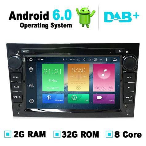 Android 6 0 rádio do carro dvd gps para opel astra h corsa vivaro