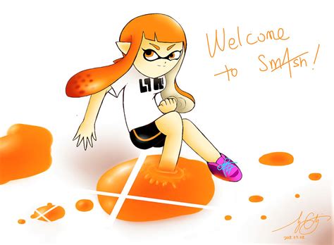 Welcome To Smash, Inkling! by 7colors0 on DeviantArt