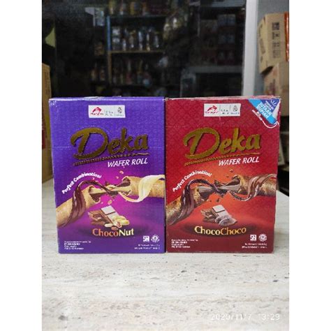 Jual Deka Wafer Roll Choco Nut Chocolate Box Isi Pcs Shopee