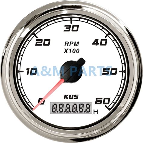 KUS Marine Tachometer Car Truck Boat Tacho Gauge With LCD Digital ...