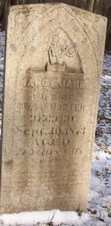 Nancy Jane Melvin Van Marter 1832 1873 Mémorial Find a Grave