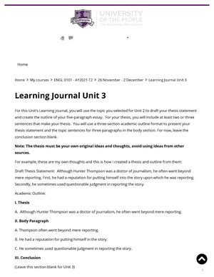 ENGL 0101 AY2021 T2 Learning Journal Unit 1 Home Learning Journal