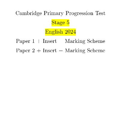 Jual Cambridge Primary Progression Stage English Tahun Shopee