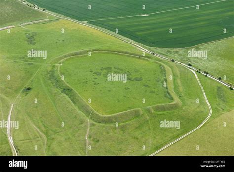 Uffington Castle, Iron Age hillfort, Oxfordshire, 2015. Artist: Steven ...