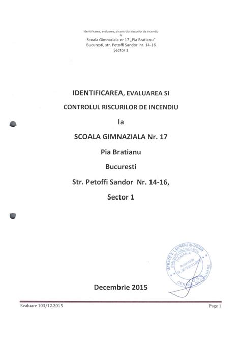 PDF Home Școala17PB plansee din beton armat REI 45 min Suprafata