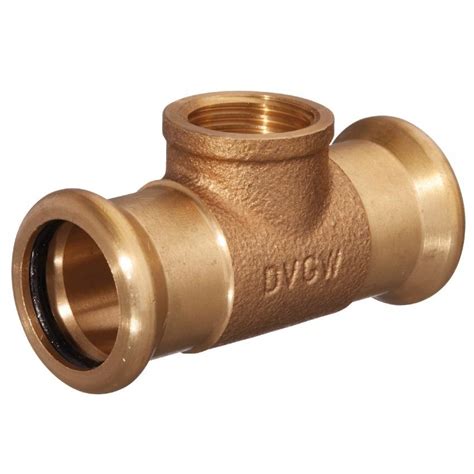 M Press Copper 28mm X 28mm X 1 2 Female Tee 68120281228 Plumbing For Less