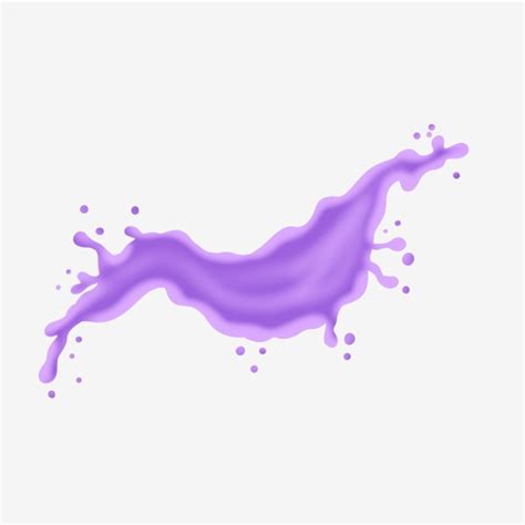 Splashing Liquid Purple Liquid Cartoon Liquid Illustration Splashing