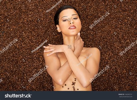Attractive Naked Woman Lying Coffee Grains Stock Photo 166345151 Shutterstock
