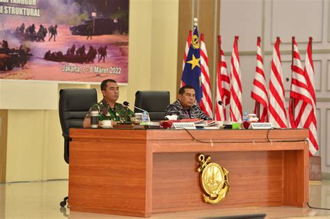 Dankormar Mayjen TNI Mar Widodo Dwi Purwanto Buka Rapat Komando Korps