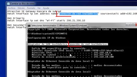 Como Cambiar La Ip Por Consola Cmd Youtube
