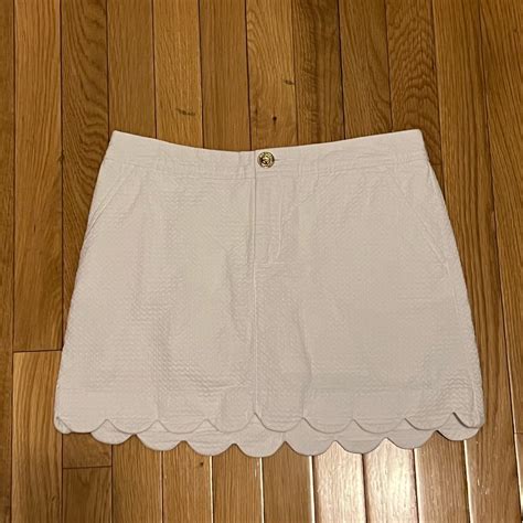 Lilly Pulitzer Colette Scallop Hem Skort Size Gem