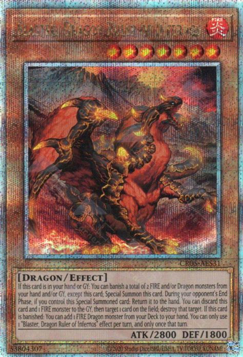 Cr05 Aes31 Blaster Dragon Ruler Of Infernos Qcsr Tcg Corner