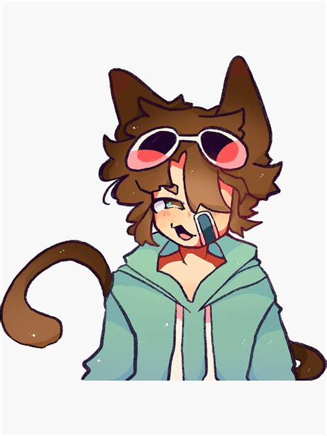 Catboy Gogy Sticker For Sale By Atrashwolf Redbubble