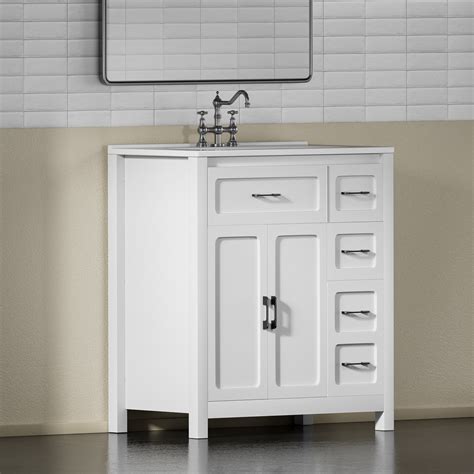 Winston Porter Raime 30 Freestanding Single Bathroom Vanity With