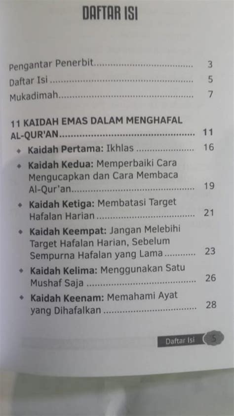 Buku Saku 11 Kaidah Emas Menghafal Al Qur An