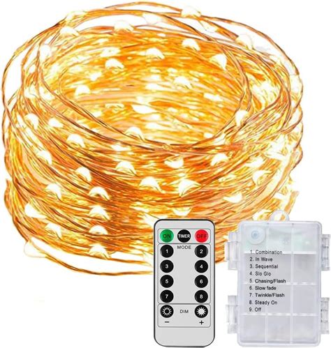 Amazon ANJAYLIA LED Fairy String Lights 26Ft 80leds Twinkle