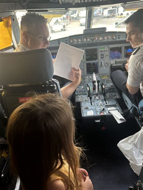 Ms Nina Tours The Cockpit Of An Airbus A320 Flying Nina