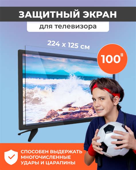 Защитный экран для телевизора 100" купить с доставкой по РФ