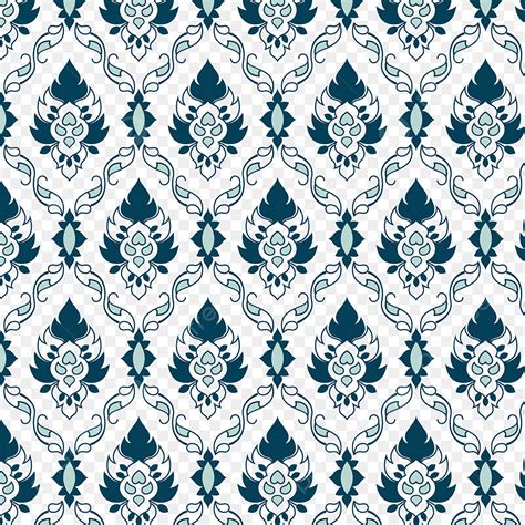 Batik Seamless Vector Design Images Thai Style Seamless Batik Pattern