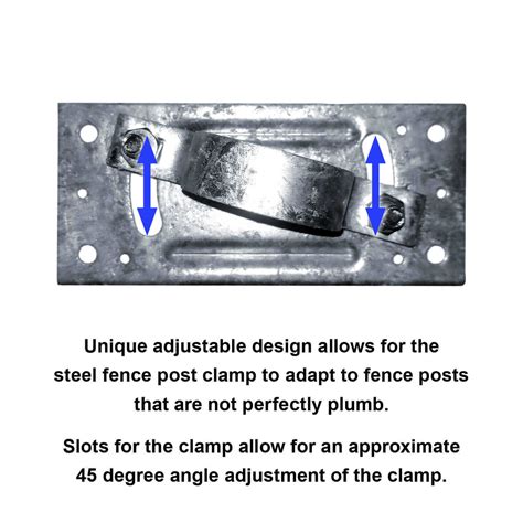 WOOD FENCE TO ROUND STEEL POST PANEL ATTACHMENT ADAPTER BRACKET: For a ...