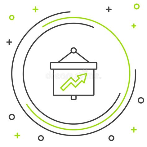 Line Presentation Financial Business Board With Graph Schedule Chart