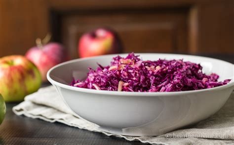 Red Cabbage Apple Slaw A Pretty And Tasty Recipe